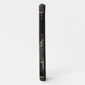Schwarz-Weiß-Herzmuster Case-Mate iPhone Hülle (Hinten/Links)