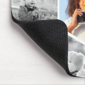 Schwarz-Weiß-Hexagon-FotoCollage Mousepad (Ecke)