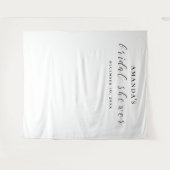 Schwarz-Weiß-Hintergrund. Brautparty Wandteppich (Vorderseite (Horizontal))