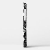 Schwarz-Weiß-Hintergrund Case-Mate iPhone Hülle (Rückseite / Links)