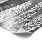 Schwarz-Weiß-Hintergrund Fotodruck (Ecke)