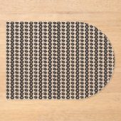 Schwarz-Weiß-Hintergrund mit vielen Punkten Acryleinladungen (Vorderseite)