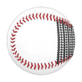 Schwarz-Weiß-Hintergrund mit vielen Punkten Baseball (Vorderseite Links)