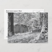 Schwarz-Weiß-Hintergrund Postkarte (Vorne/Hinten)