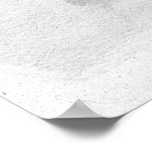 Schwarz-Weiß-Hirsch in Blume Kronentierposter Poster (Ecke)