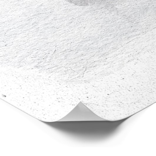 Schwarz-Weiß-Hirsch in Blume Kronentierposter Poster (Ecke)