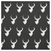 Schwarz-Weiß-Hirsch Stoff (Muster)