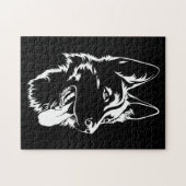 Schwarz-Weiß-Hirte Puzzle (Horizontal)