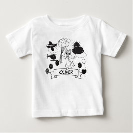 Schwarz-Weiß-Hochkontrast Baby T-shirt