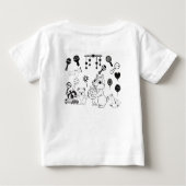 Schwarz-Weiß-Hochkontrast Baby T-shirt (Rückseite)