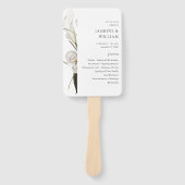 Schwarz-Weiß-Hochzeit 2 Fächer (Vorderseite)