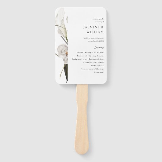 Schwarz-Weiß-Hochzeit 2 Fächer (Vorderseite)