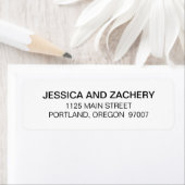 Schwarz-Weiß-Hochzeit des Minimalistischen Schrift (Insitu)