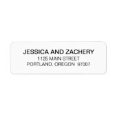 Schwarz-Weiß-Hochzeit des Minimalistischen Schrift (Vorne)