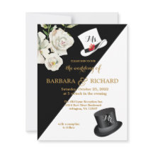 Schwarz-Weiß-Hochzeit