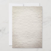 Schwarz-Weiß-Hochzeit Einladung (Rückseite)