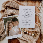 Schwarz-Weiß-Hochzeit Einladung