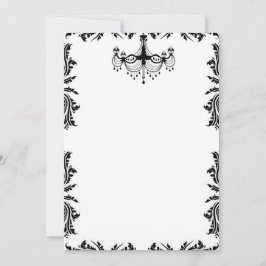 Schwarz-Weiß-Hochzeit Einladung