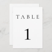Schwarz-Weiß-Hochzeit/Event-Tischnummer (Vorne/Hinten)