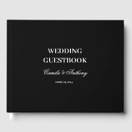 Schwarz-Weiß-Hochzeit Gästebuch