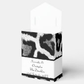 Schwarz-Weiß-Hochzeit Geschenkschachtel (Geöffnet)