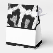 Schwarz-Weiß-Hochzeit Geschenkschachtel (Rückseite)