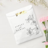 Schwarz-Weiß-Hochzeit Geschenktütchen (Versiegelt)