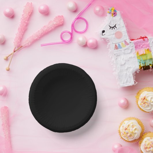 Schwarz-Weiß-Hochzeit Pappteller (Party)