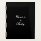 Schwarz-Weiß-Hochzeit Planer (Vorderseite)