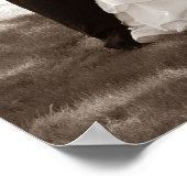 Schwarz-Weiß-Hochzeit Poster (Ecke)
