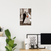 Schwarz-Weiß-Hochzeit Poster (Heimbüro)