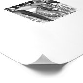 Schwarz-Weiß-Hochzeit Poster (Ecke)