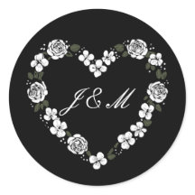 Schwarz-Weiß-Hochzeit
