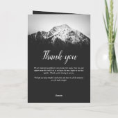 Schwarz-Weiß-Hochzeit unter den Bergen Programm (Rückseite)