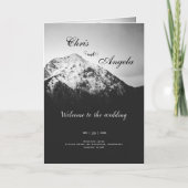 Schwarz-Weiß-Hochzeit unter den Bergen Programm (Vorderseite)