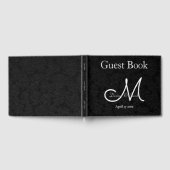 Schwarz-Weiß-Hochzeitsempfang Gästebuch (Voll)