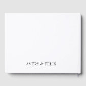 Schwarz-Weiß-Hochzeitshauptgast Gästebuch (Rückseite)