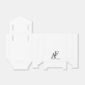 Schwarz-Weiß-Hochzeitshauptgast Geschenkschachtel (Ungefaltet)