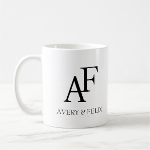 Schwarz-Weiß-Hochzeitshauptgast Kaffeetasse