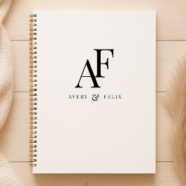 Schwarz-Weiß-Hochzeitshauptgast Notizblock