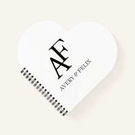 Schwarz-Weiß-Hochzeitshauptgast Notizblock