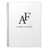 Schwarz-Weiß-Hochzeitshauptgast Notizblock (Vorderseite)