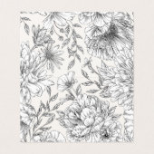 Schwarz-Weiß-Hochzeitskarte (Innenseite Aufgefaltet)