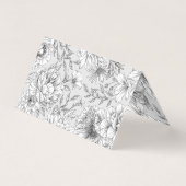 Schwarz-Weiß-Hochzeitskarte (Rückseite)