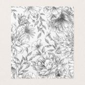 Schwarz-Weiß-Hochzeitskarte (Innenseite Aufgefaltet)