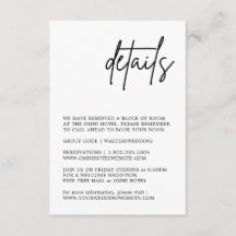 Schwarz-Weiß-Hochzeitskarte