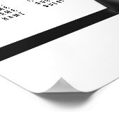 Schwarz-Weiß-Hochzeitskarten-Poster 16x20 Poster (Ecke)