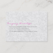 Schwarz-Weiß-Hochzeitskleid & Vintage Spitzen Visitenkarte (Rückseite)
