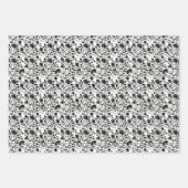Schwarz-Weiß-Hochzeitspapier Geschenkpapier Set (Vorderseite 3)