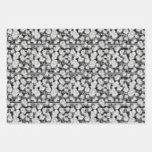 Schwarz-Weiß-Hochzeitspapier Geschenkpapier Set (Vorderseite 2)